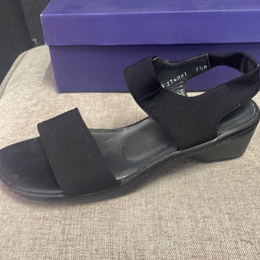 Stuart Weitzman Bandito Black Basic Stretch Size … - image 8